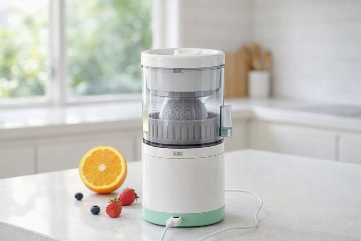 Hình minh họa chủ đề Gia dụng: Máy Ép Cam Tự Động Máy Vắt Cam Đa Năng E2 có tốt không?